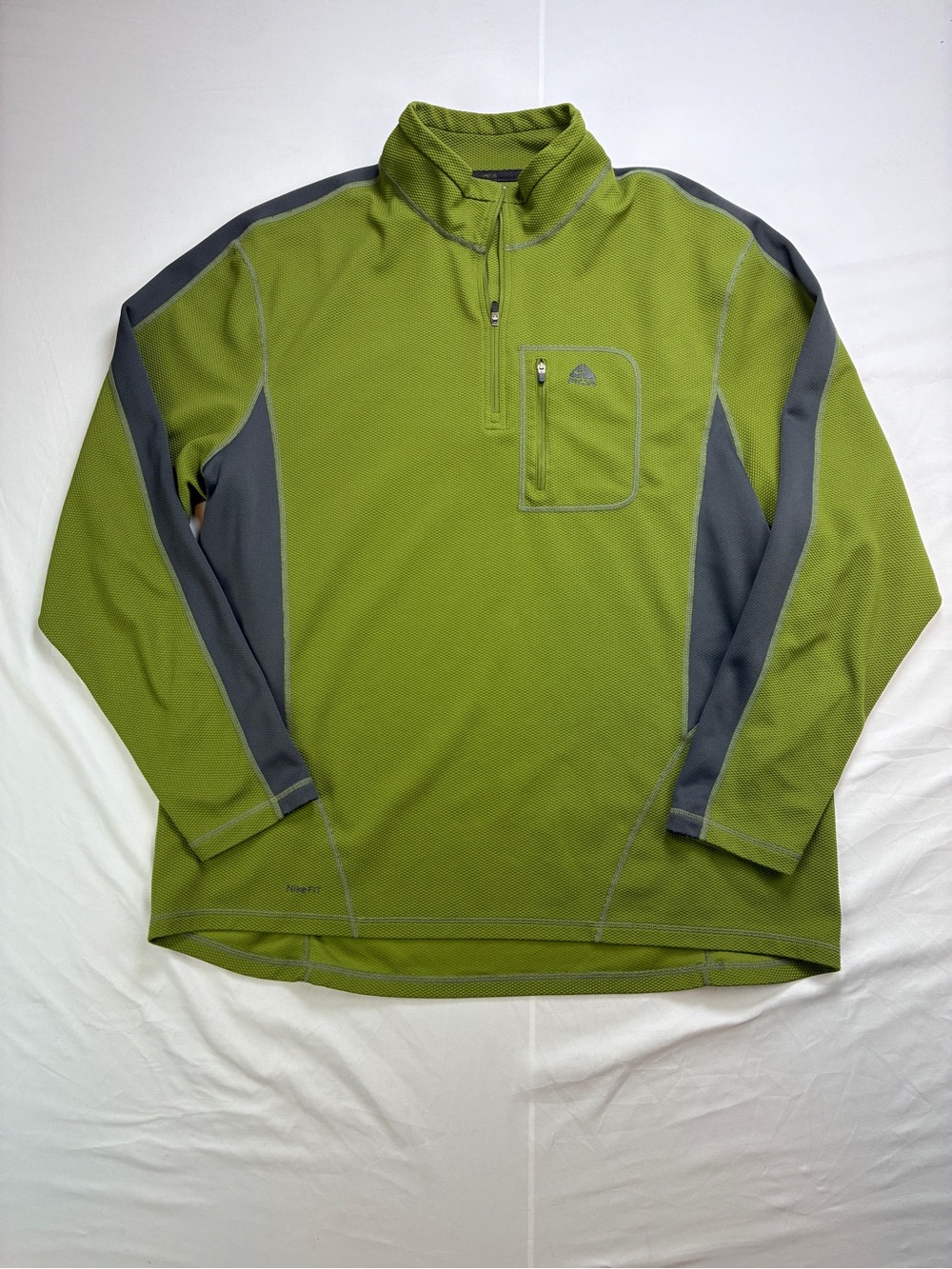 Nike ACG szXXL Men's Olive/Army Green Quarter-Zip Performance Pullover Jacket